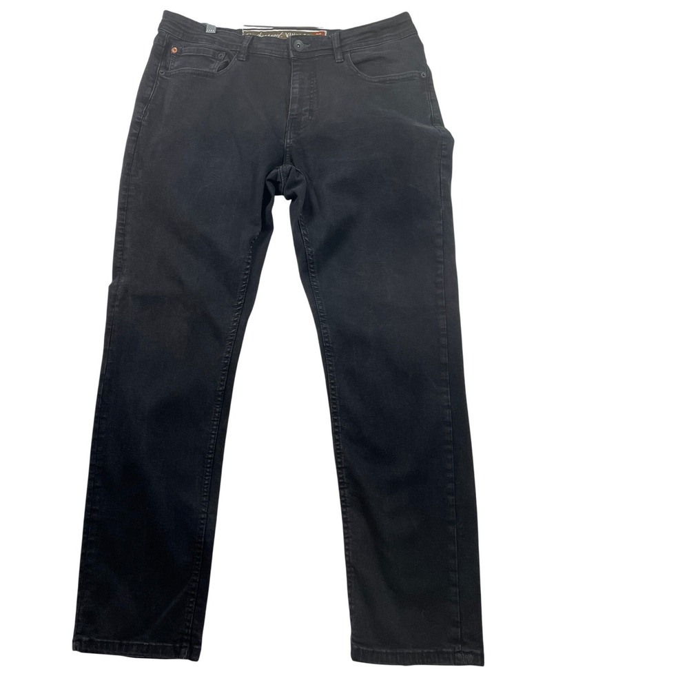 Weatherproof Vintage Mens Slim Fit Black Jeans 36x30‎ Stretch Denim Pants